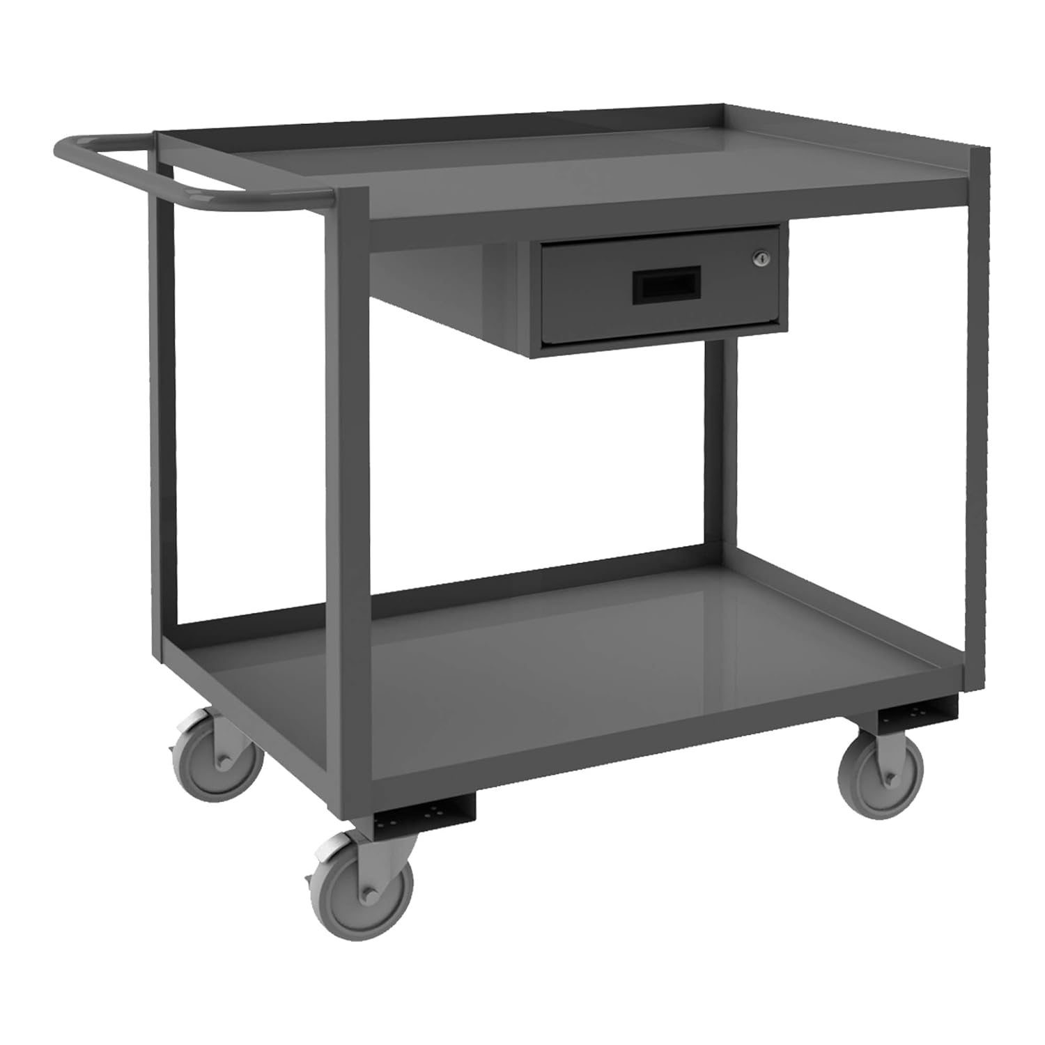 Durham RSC-2436-2-1DR-95 Stock cart, 2 Shelf, 1 Drawer