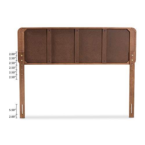 Baxton Studio Headboards, Queen, Dark Gray/Walnut