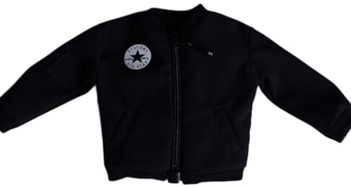 HiPlay 1/12 Scale Figure Doll Clothes: Black Jack Coat for 6-inch Collectible Action Figure (Black)
