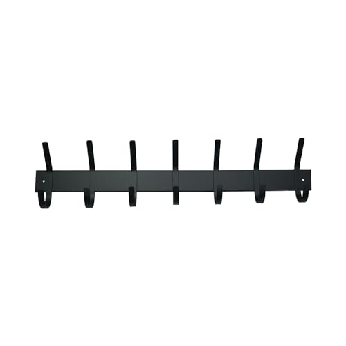 Wall Mounted Hook Rack, Premium Quality Coat Rack Rail, Heavy Duty Entryway Furniture, Made in USA (4 Hooks - 20