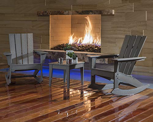 POLYWOOD® Quattro Rocking Chair Set, Green