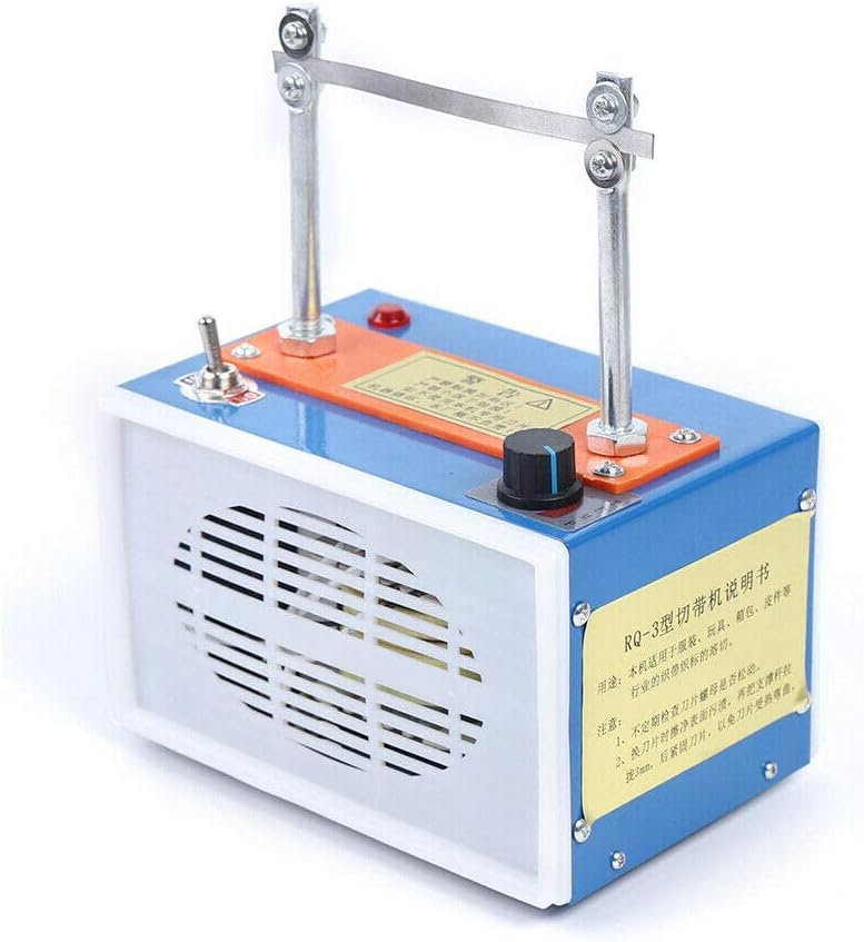 Electric Rope Cutter AC 110V 35W Bench Hot Knife Thermal Blade Rope Foam Ribbon Cutter Electric Heating Knife Braid Fabric Webbing Belting Ribbon Cutter Cutting Machine 122°F~572°F Fast Heat Up