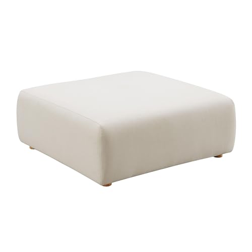 Tov Furniture Hangover Cream Linen Ottoman