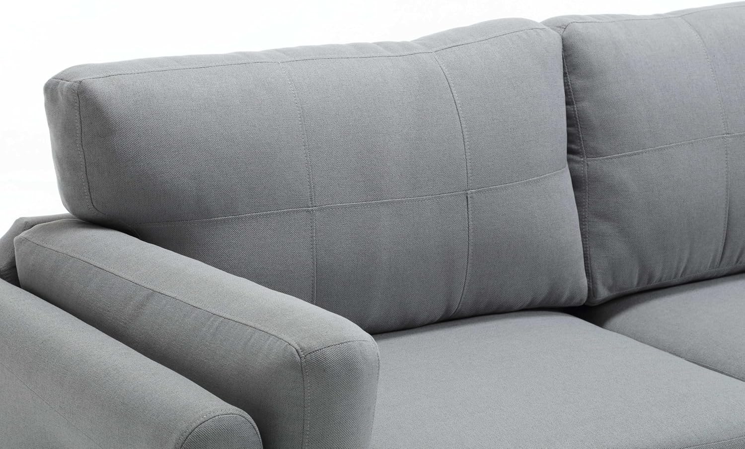 East Fan 3 Pieces Living Room Sectional Sofa Set,Living room Couch Set, Upholstery Armchair Sofa, Loveseat Sofa and 1 USB 3 Seat Couch,Gray Sofa (1-Seater+2-Seater+3-Seater)