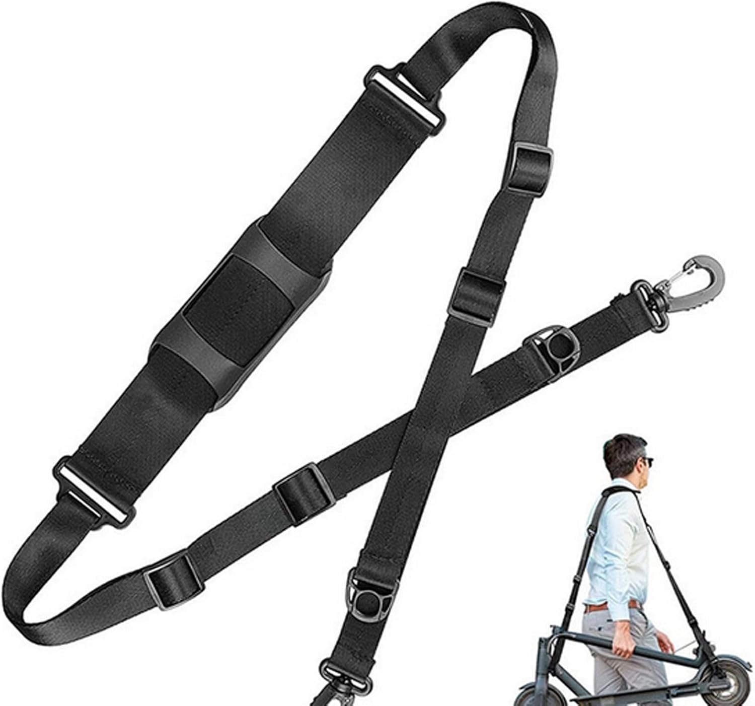 2 Packs Kick Scooter Straps Camping Carry Strap for Beach Chair Adjustable Backpack Shoulder Straps Replacement Folding Chair Carrying Strap for Beaches Camping Backpacking Picnic Beach Chair Straps