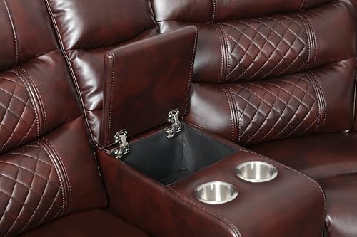 Sofas, 2 Recliner Seat, Brown