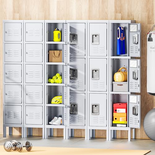 INTERGREAT Metal Lockers for Employees with Lock, 72
