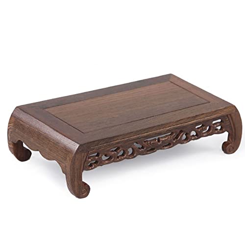 Small Altar Table for Spiritual ，Meditation Table Altar Wooden Wiccan Altar Table Hand Carving, Little Shrine Table for Altar Puja Buddha Display/Mini Tea Table Japanese