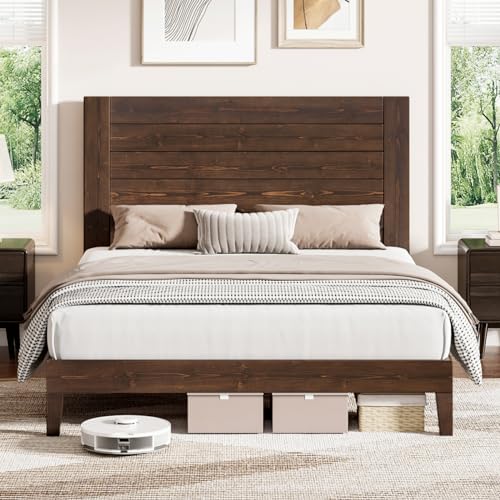 King Size Solid Wood Bed Frame with 48.6