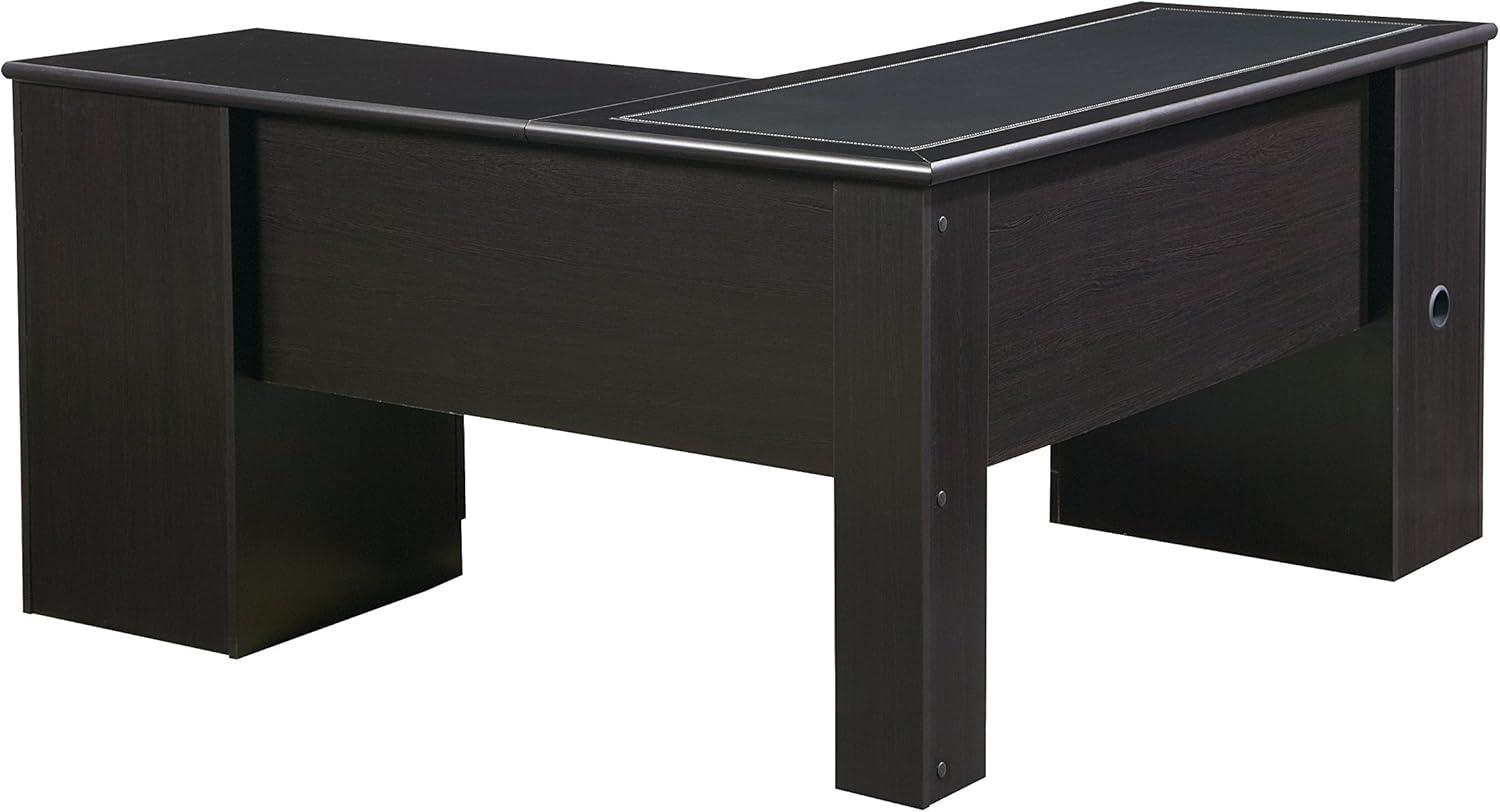Realspace Magellan L-Shaped Desk, 30H x 58 3/4W x 18 3/4D, Espresso
