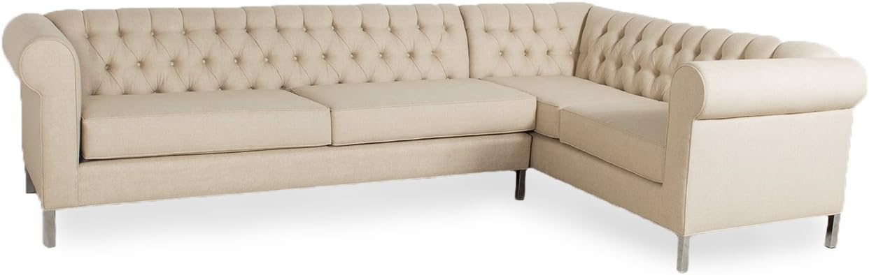 Frenchie Mid-Century Modern Sectional Sofa