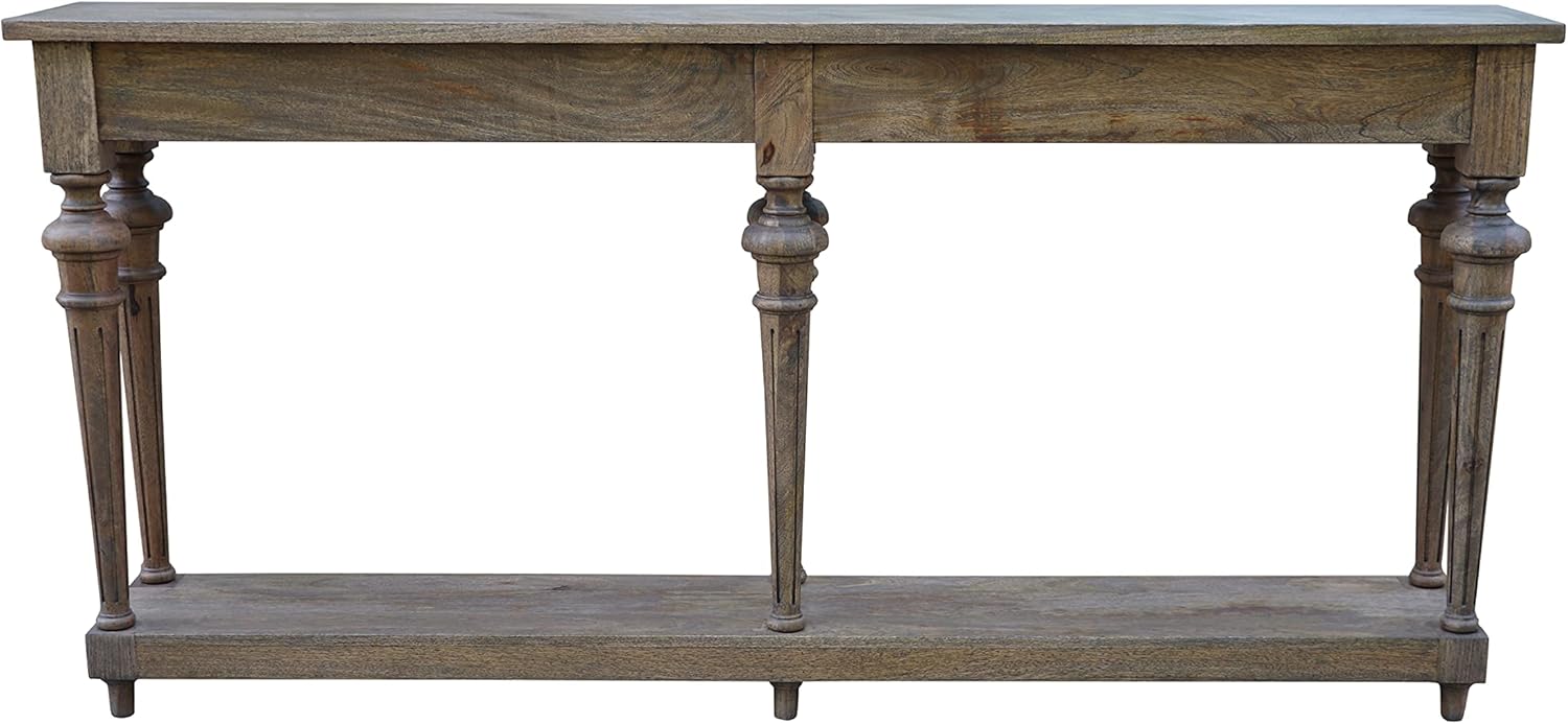 Arin 72-inch Traditional Turned Leg Console Table, Mango Hardwood