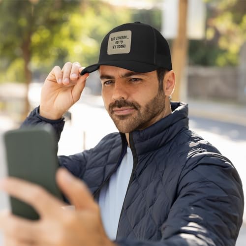 Speedy Pros Engraving Trucker Mesh Cap Bad Cowboy Go to My Room! Inspiration & Motivation Funny Snapback Polyester