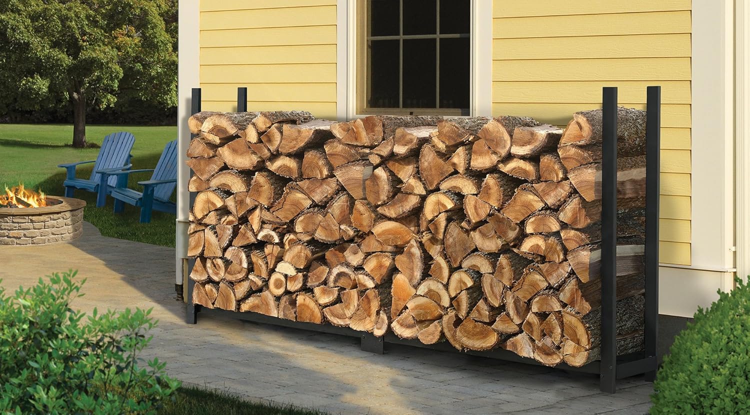 ShelterLogic 16' Firewood-Rack-in-A-Box All-Season Ultra Duty Steel Premium Firewood Rack Without Cover