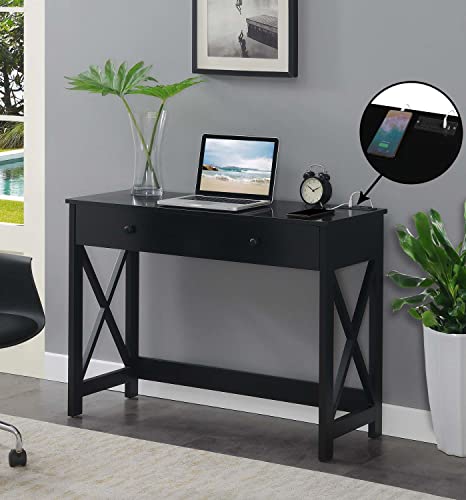Convenience Concepts Oxford Desk with Charging Station, 42
