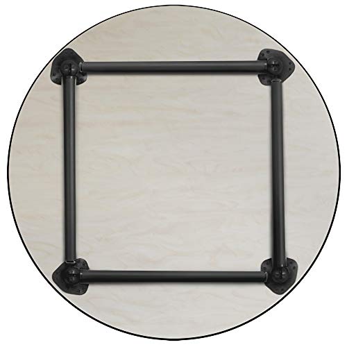 Regency Round Folding Breakroom Dining Tables, Medium, Cherry/Black