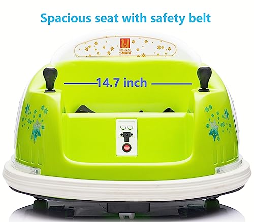 Ride On Bumper car for Kids, 6V Electric Vehicle ride on Toys with Remote Control, Music,Colorful Flashing Lights,Battery Powered (Navy Blue)