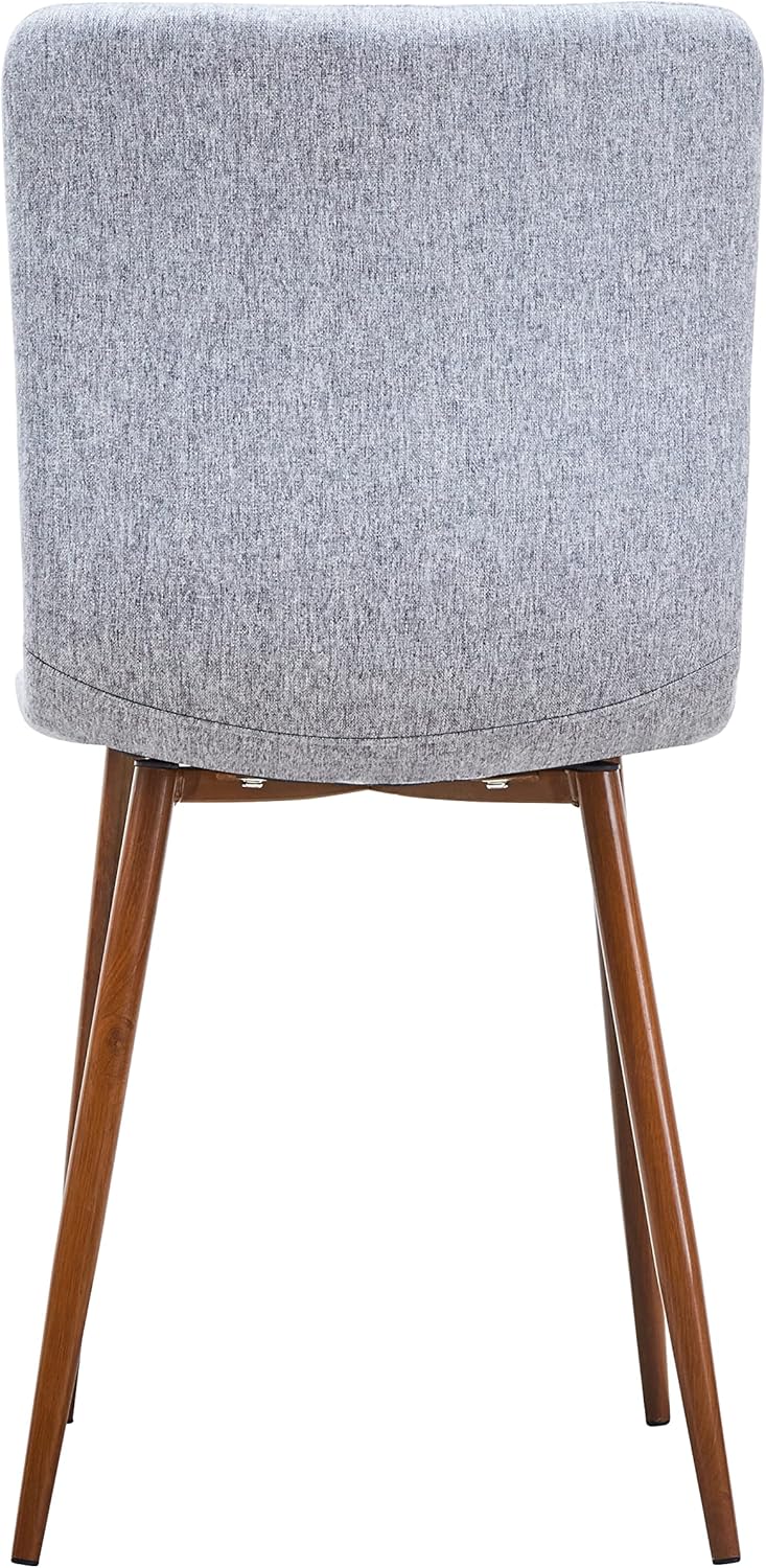 Fabric Cushion Seat Back, Kitchen Dining Chairs Set of 4, Modern Living Room Chair Upholstered Dining Accent Chairs with Mid Century design & Wooden Legs