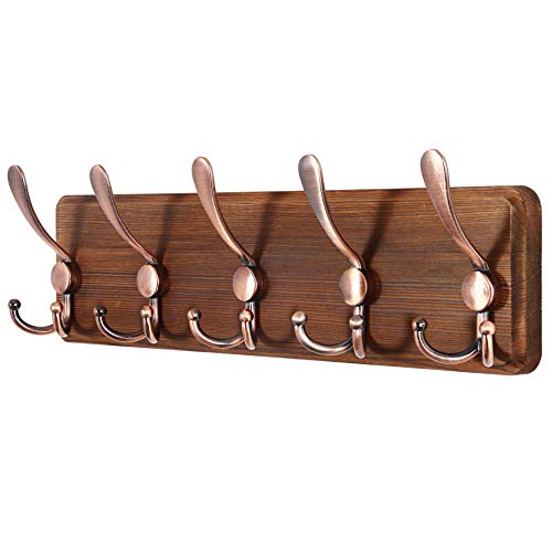SKOLOO Rustic Large Coat Rack Wall Mount-38.6