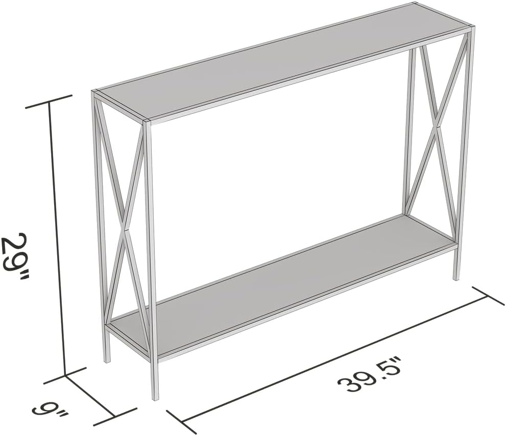 Safdie & Co. Console Table, Dark Taupe
