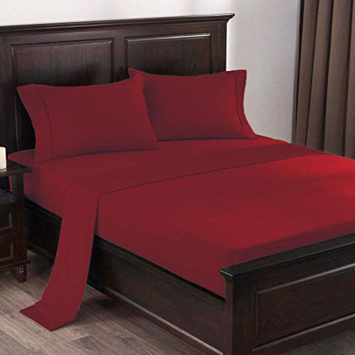 6 Piece Queen Sheet Set 600 Thread Count Egyptian Cotton Sheets 6 Pieces Sheets Set Queen Size Hotel Luxury Collection Bedding 6 PC White Solid Fits Mattress Upto 18'' DEEP Pocket