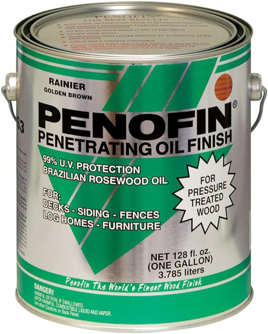 Penofin F3ptyga Transparent Oil-Based Pressure Treated Wood Stain, Yosemite, 1 Gallon