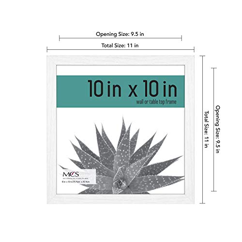 MCS Gallery Essential Picture Frames, Photo Gallery Wall Frame Set, White Woodgrain, 8 x 10 Inch, 2-Pack