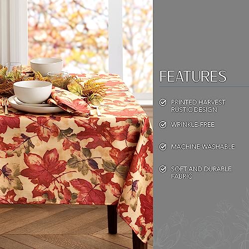 Elrene Home Fashions Harvest-Festival Fall Printed Tablecloth, 60