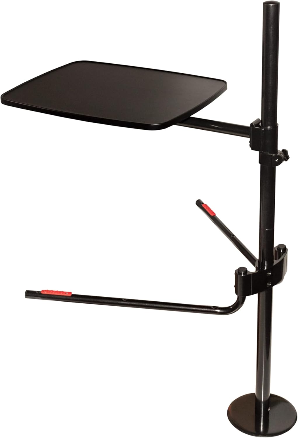 Able Life Universal Overbed Table, Adjustable Medical Lap Desk and Large Oversized Bedside Table, 360 Degree Swivel Tray & Laptop Computer Desk for Home Beds, Black Tray