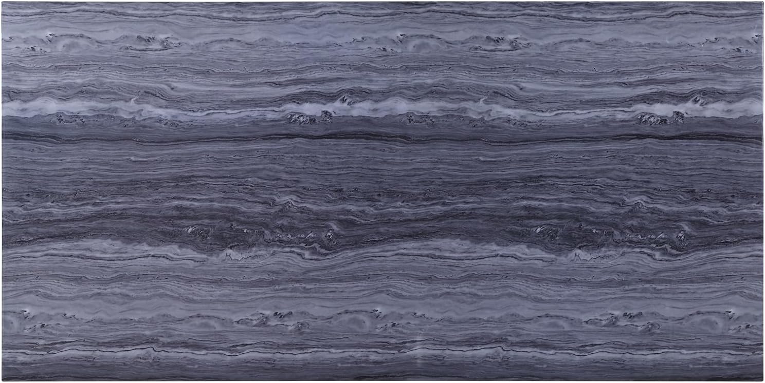 Dining Table in Faux Marble & Mirrored Silver Finish, Silver Dining Tables, Solid Wood