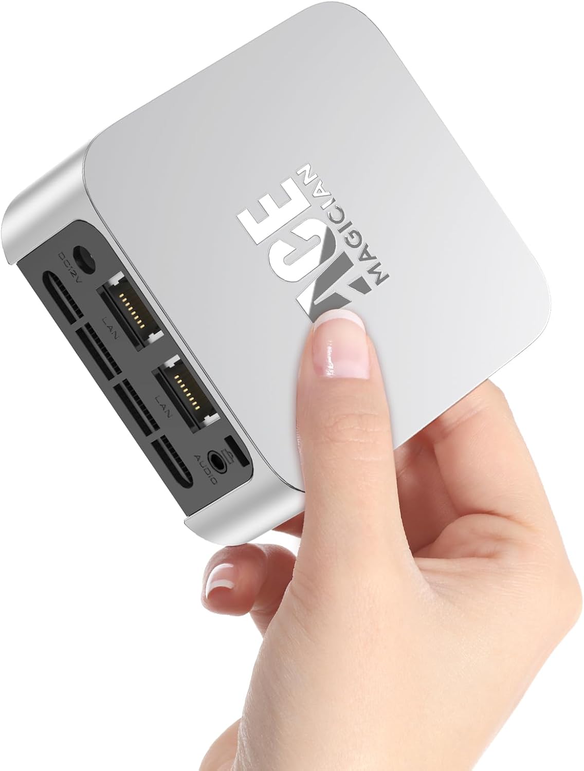 ACEMAGICIAN Mini PC,Intel 12th Gen N95 (up to 3.4GHz) ，Desktop Computers with 16GB LPDDR5 512GB M.2 SSD ， Micro PC Support 4K UHD, Dual Gigabit Ethernet,2.4G/5G WiFi, BT4.2