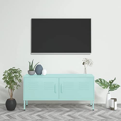 XAVIER Tv Entertainment Center Tv Cabinets Media Console Credenza TV Stand White 41.3