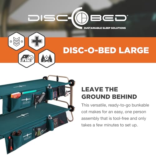 Disc-O-Bed Large with 2 Side Organizers