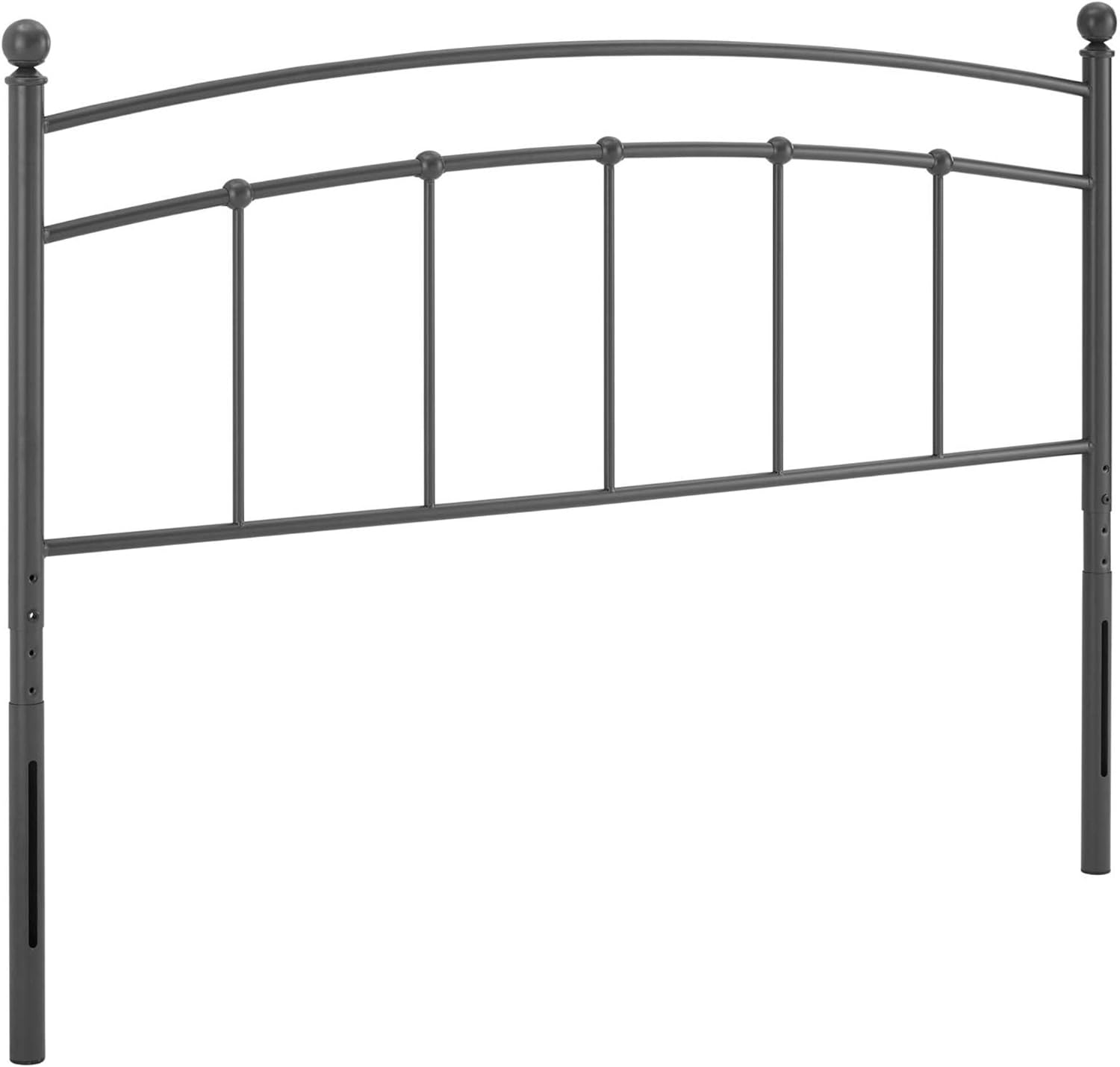 Ergode Abigail Metal Queen Headboard | Vintage Modern Charm | Rustic Elegance | Powder-Coated Iron | Height-Adjustable | Easy Assembly