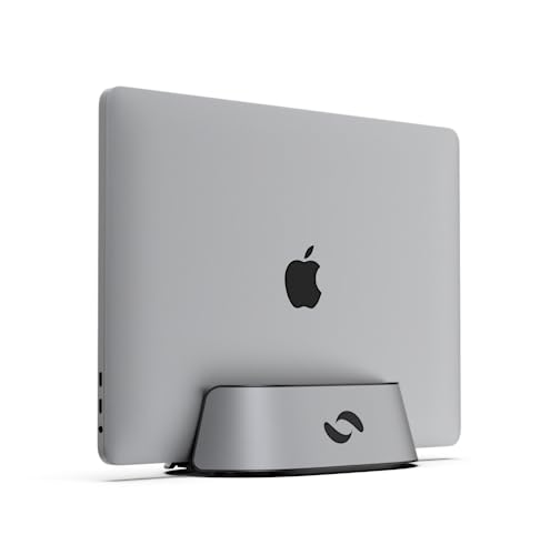HumanCentric Laptop Holder Vertical Laptop Stand in Aluminum, Adjustable Holder and Dock, Laptop Vertical Stand Fits MacBook Pro and Other Laptops .5