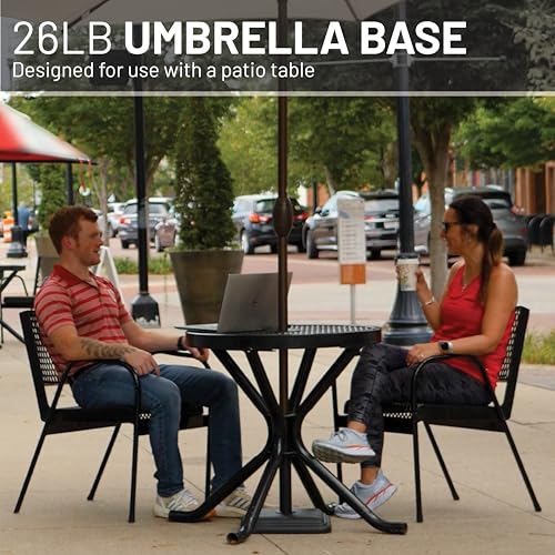US Weight FUB28B 26 LB. Black Umbrella Base