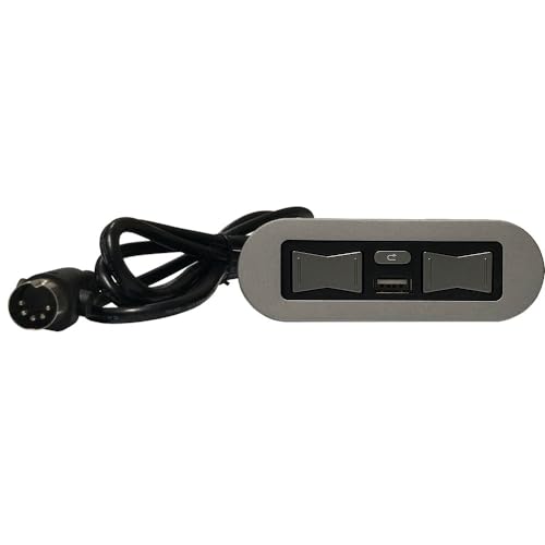 OEM Emomo HX90HU Power Recliner Switch for Lazy boy 5 Button 5 Pin Lift Chair Remote with USB Interface &Reset Button for okin, mulin, dewert, limoss Motor Emomo Replacement Parts 3-Year Warranty