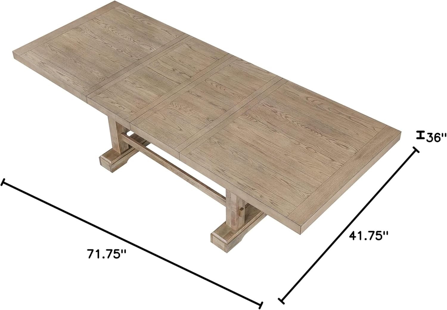 Napa Counter Dining California Casual Style, Seats 10, Weathered Sand Finish Table