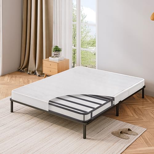 7.5 Inch Twin XL Easy Assembly, Sturdy Mattress Foundation, Strong Steel Metal Frame, Black Box-Springs