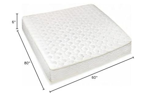 Best Price Mattress 6 Inch Tight Top Innerspring Mattress - Comfort Foam Top with Bonnell Spring Base, CertiPUR-US Certified Foam, Twin,White