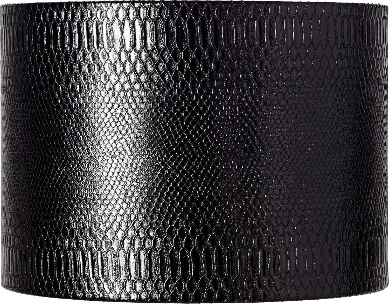 Reptile Print Medium Drum Lamp Shade with Silver Lining 15