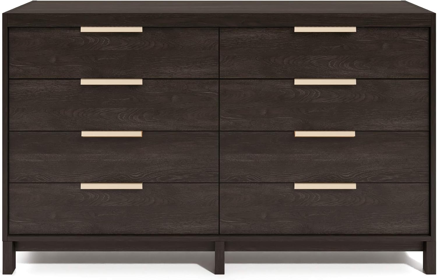 Tvilum Rainier 8 Drawer Double Dresser, Dark Chocolate