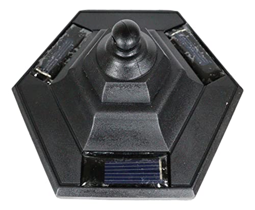 Ebros Gift Fixed Position Outdoor Coated Plastic Solar LED Lantern Light Decorative Replacement for Ebros Exclusive Light Statues (1)