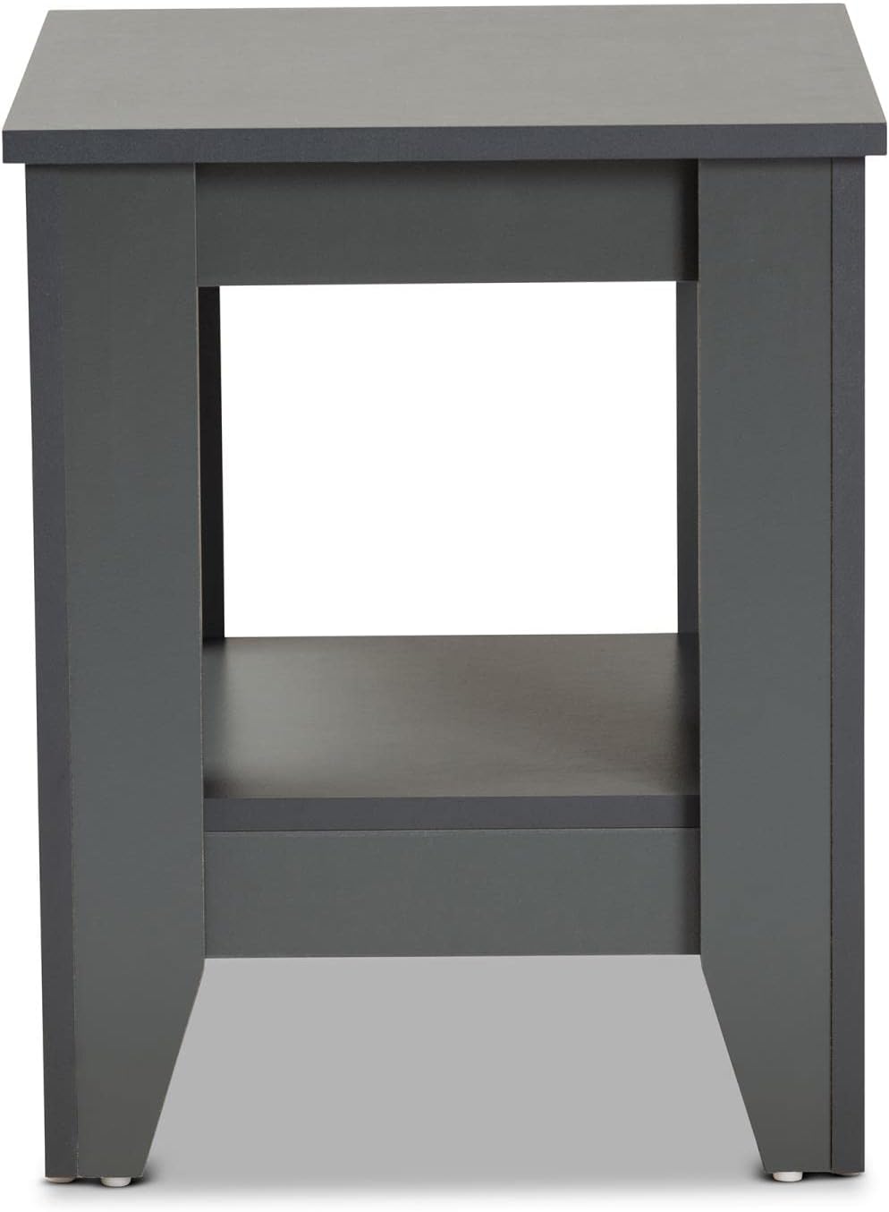 Baxton Studio Audra Grey Finished Wood Living Room End Table