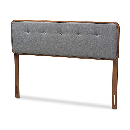 Baxton Studio Headboards, Queen, Dark Gray/Walnut