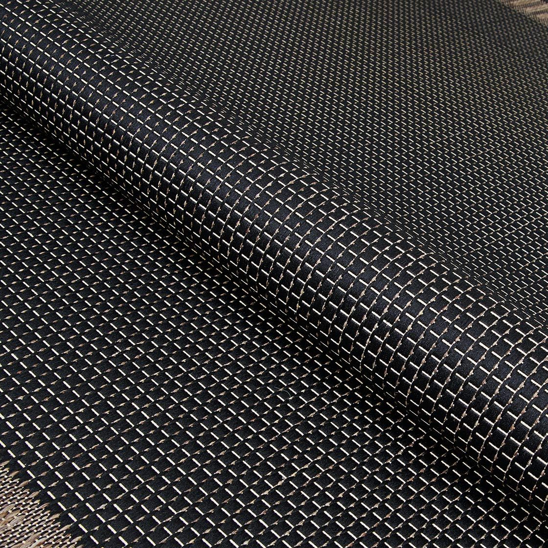 Couristan Recife 1681/2000 Wicker Square Rug, 7-Feet 6-Inch, Stitch/Black/Cocoa