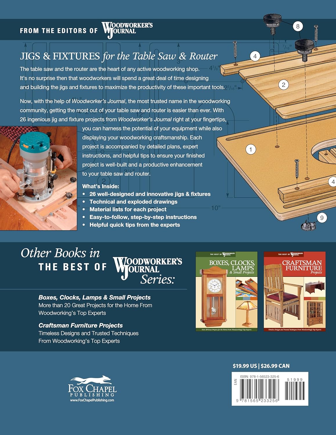 Jigs & Fixtures for the Table Saw & Router: Get the Most from Your Tools with Shop Projects from Woodworking's Top Experts (Fox Chapel Publishing) 26 Innovative Designs (Best of Woodworker's Journal)