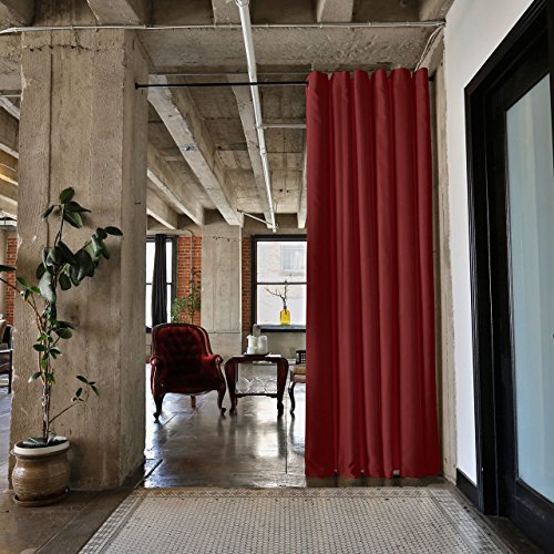 Room/Dividers/Now Tension Rod Room Divider Curtain Kit - XX-Large A, 8ft Tall x 10ft - 12ft 6in Wide (Stone White) | Premium Curtains for Room Partition, Create Privacy, Blackout, Noise Reduction