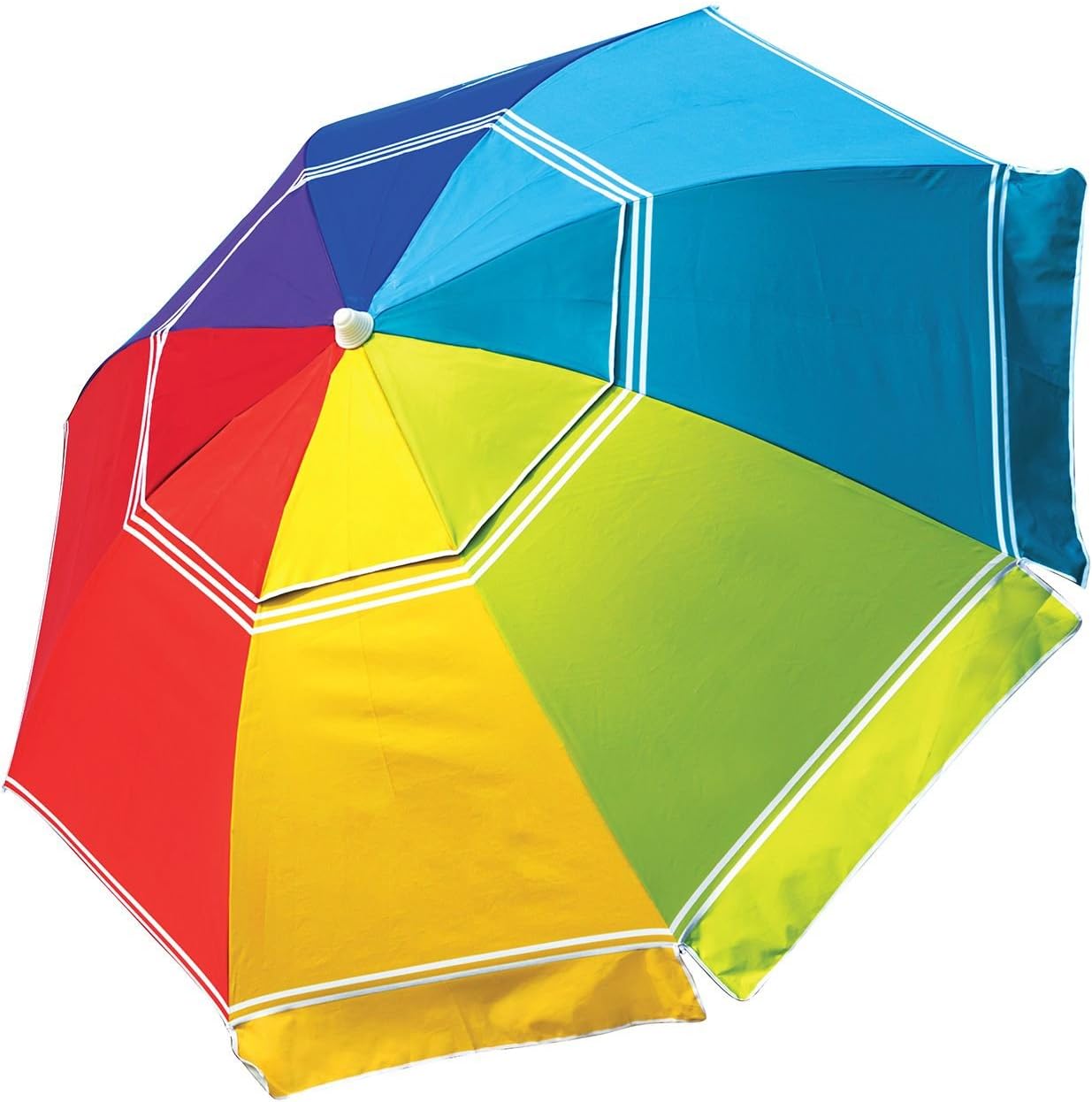 Nautica Beach Umbrella UPF 50+ Rainbow Color