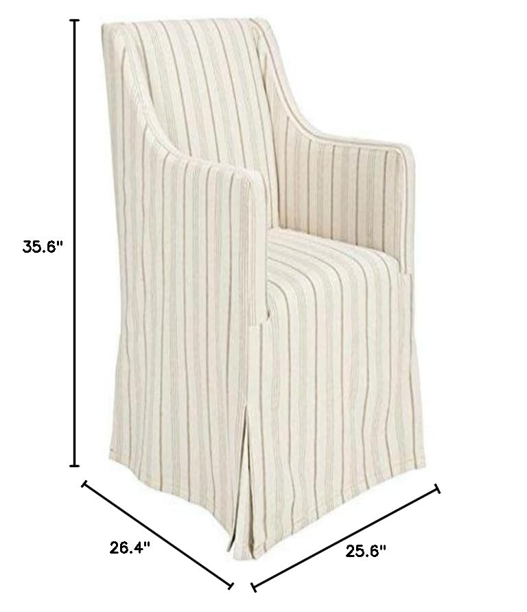 Safavieh Mercer Collection Carson Slipcover Side Chair, Beige